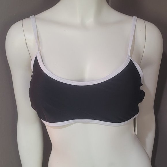 Kensie Color Block Bikini Top Size Large - Picture 2 of 8